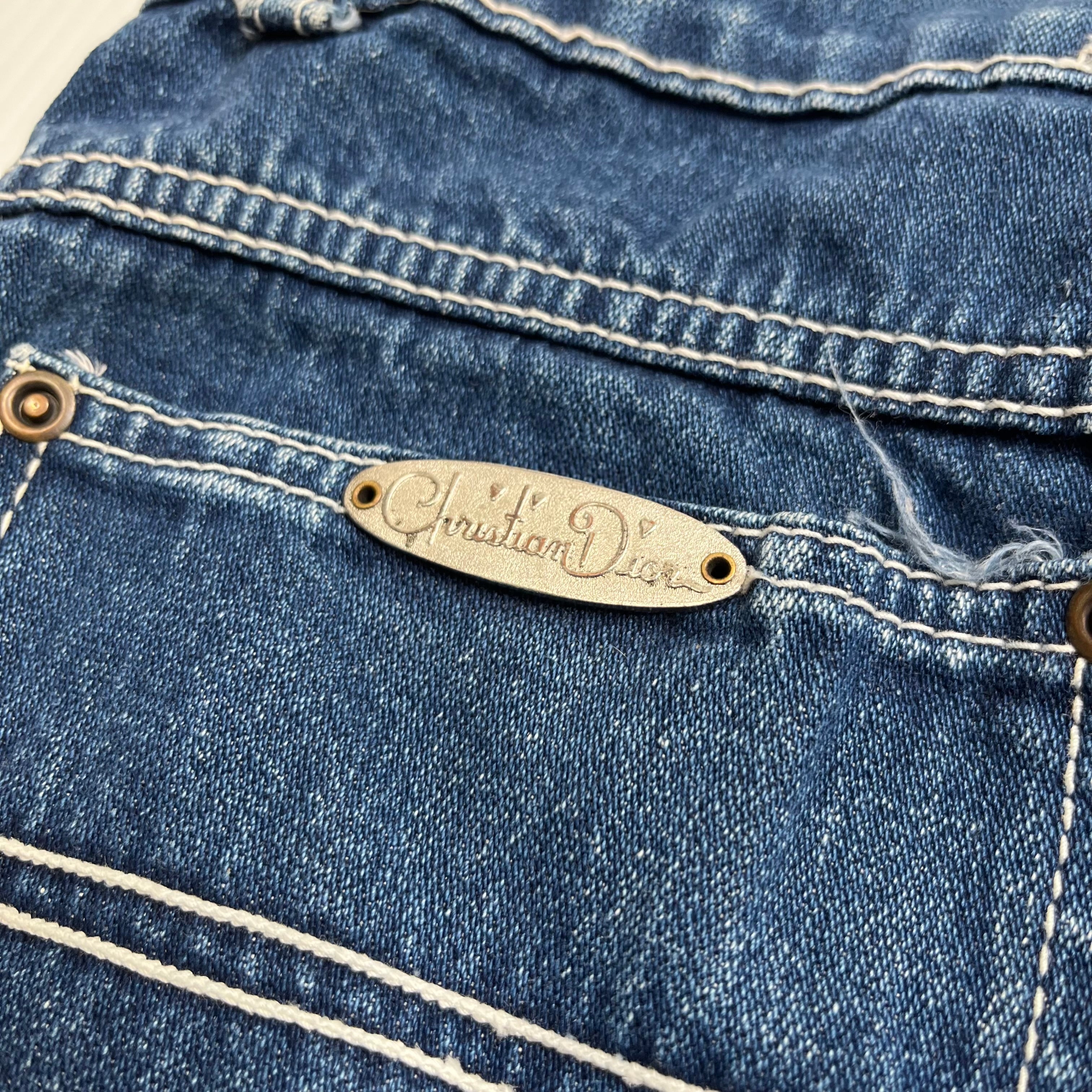 Vintage Christian Dior Denim Capri Shorts 29