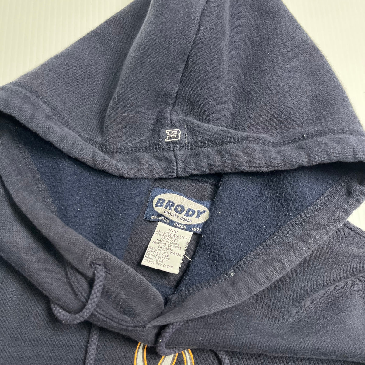 Vintage Brody Skull On Fire Hoodie S
