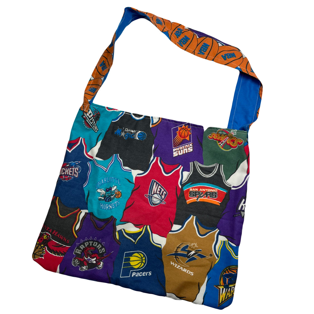 Reworked Vintage NBA Teams Tote Bag