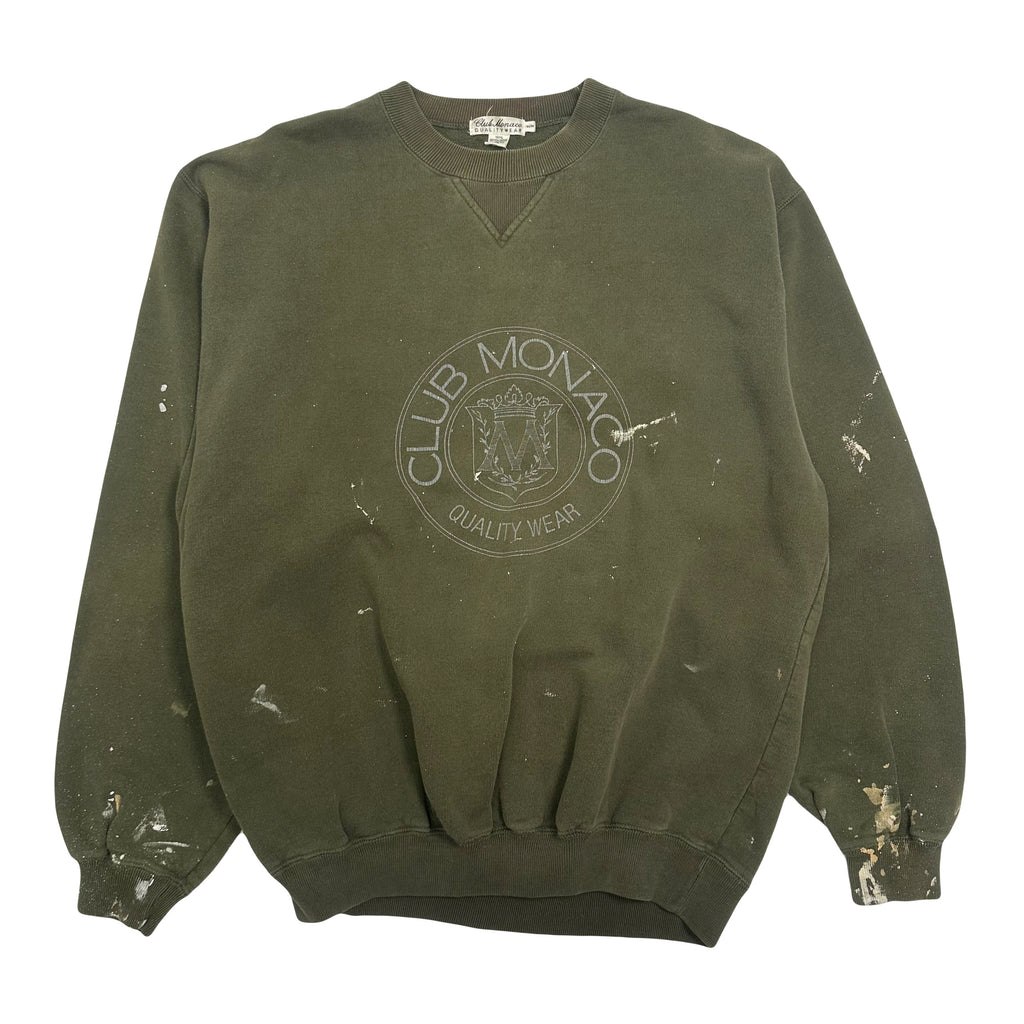 Vintage Club Monaco Painted Crewneck M