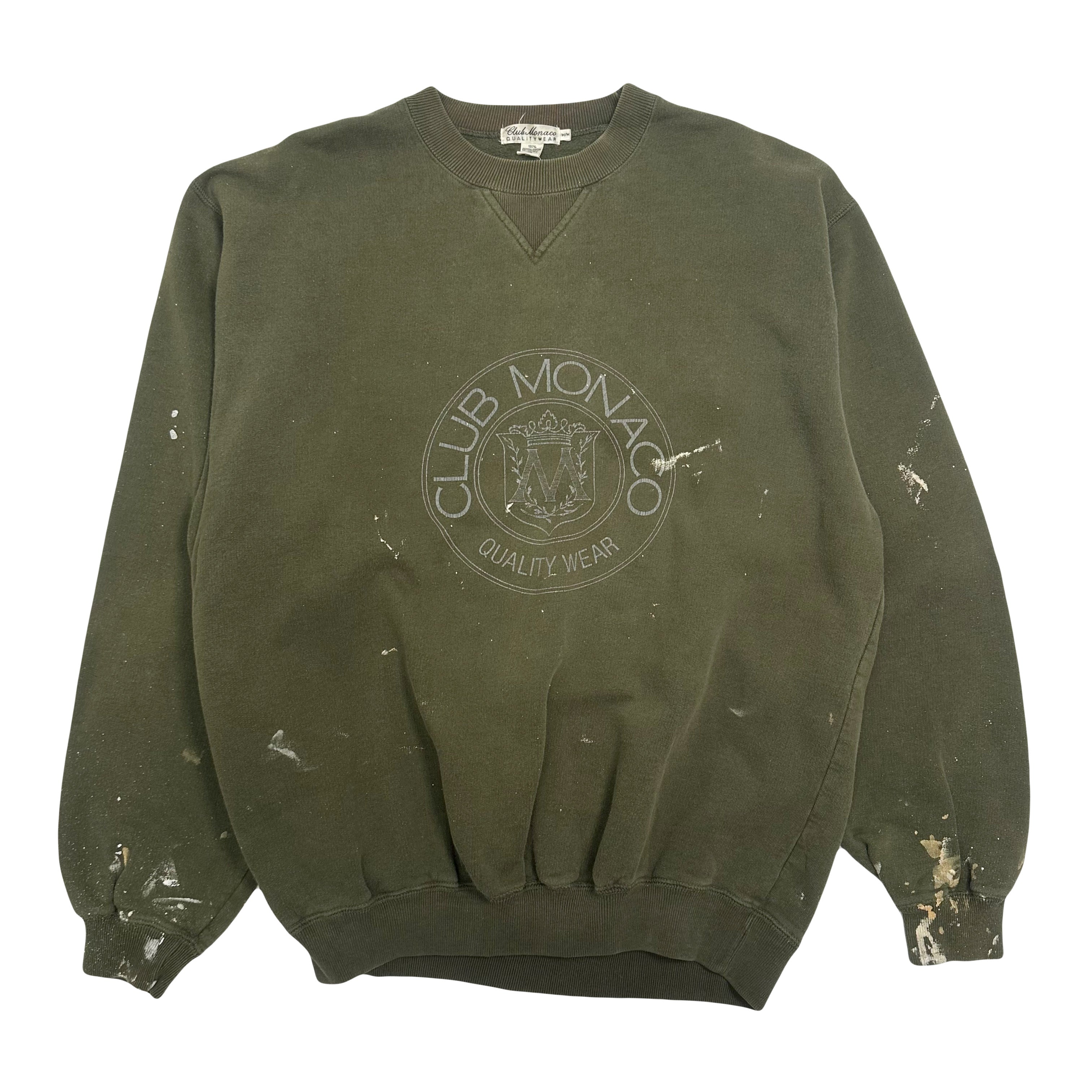 Vintage Club Monaco Painted Crewneck M