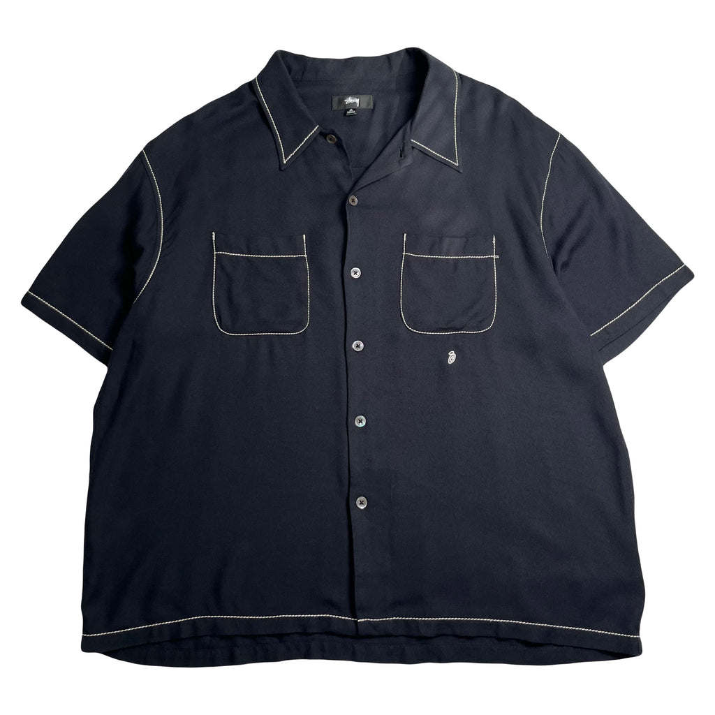 Stussy Contrast Shirt Short Sleeve Button Up Shirt M