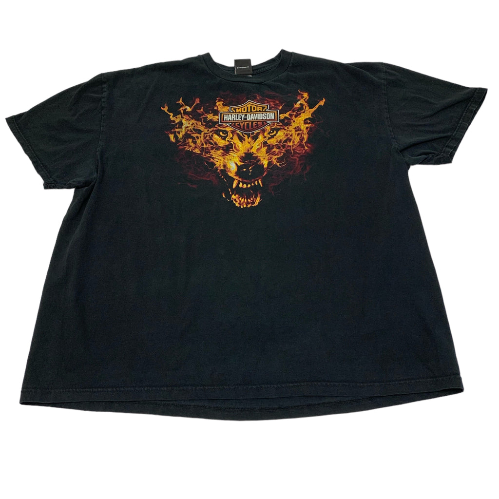 Harley Davidson Flames Wolf Tee 3XL