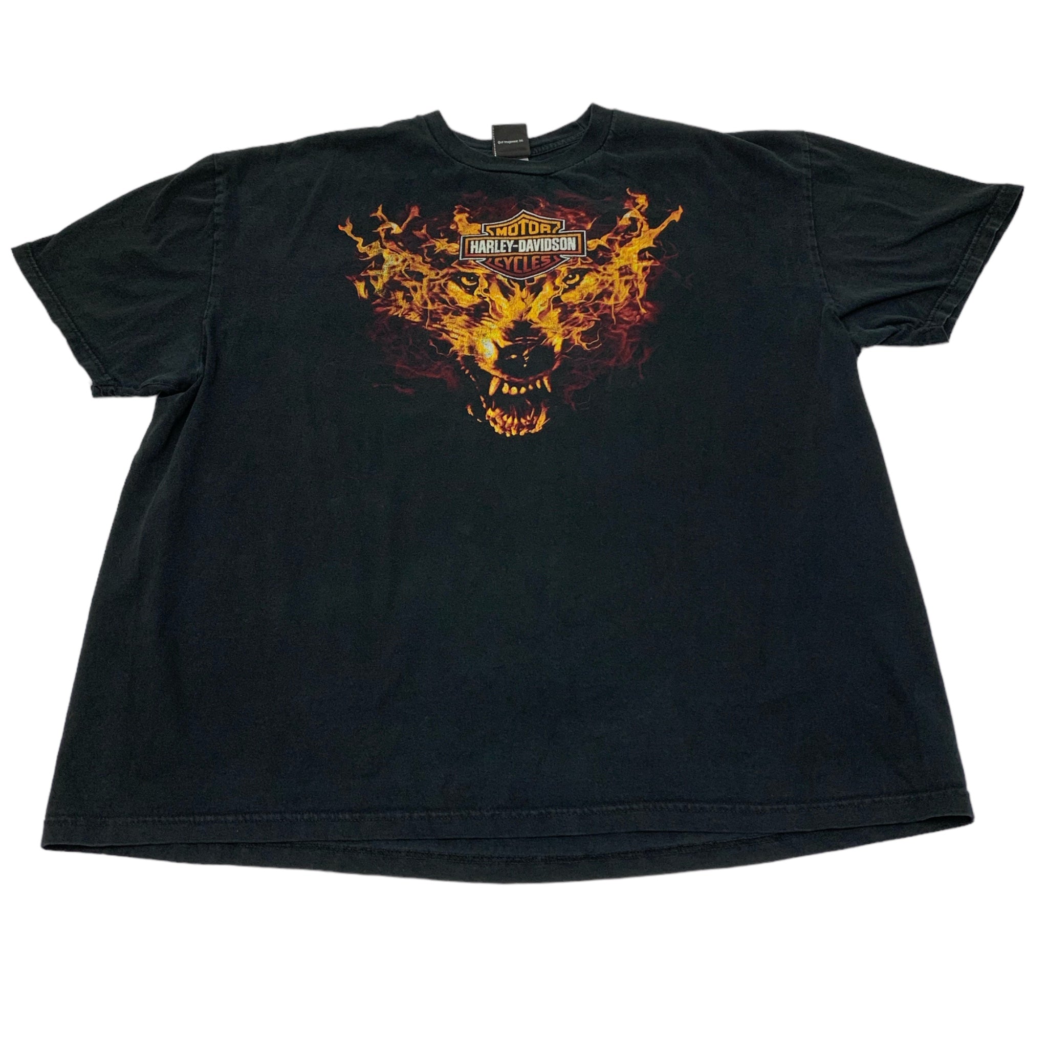 Harley Davidson Flames Wolf Tee 3XL