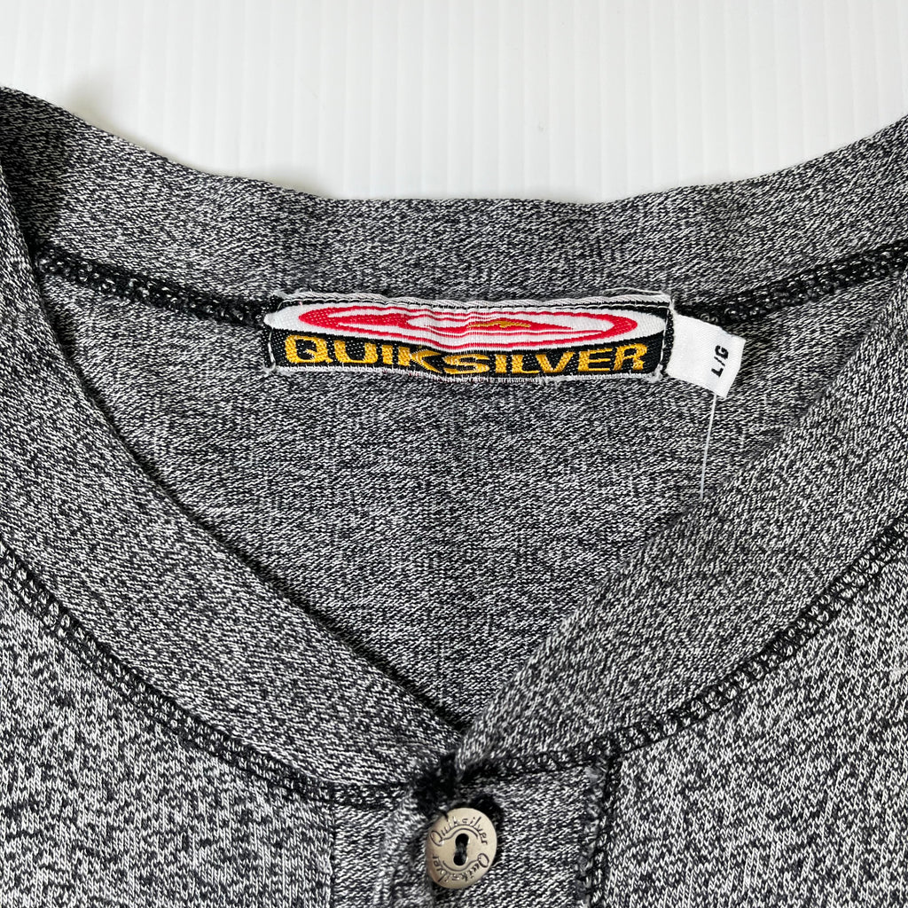 Vintage Quiksilver Henley Surf 1/2 Button Shirt L