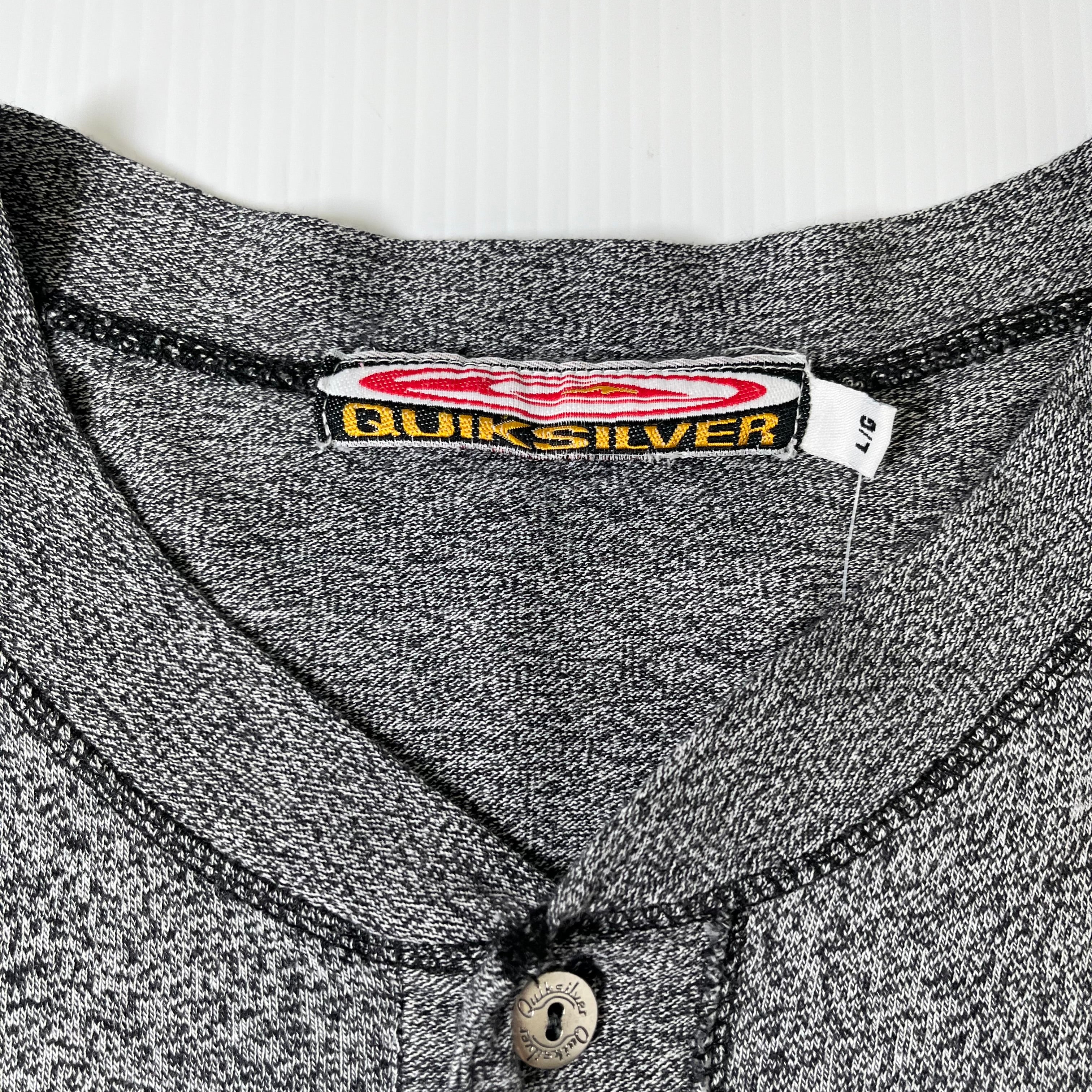 Vintage Quiksilver Henley Surf 1/2 Button Shirt L