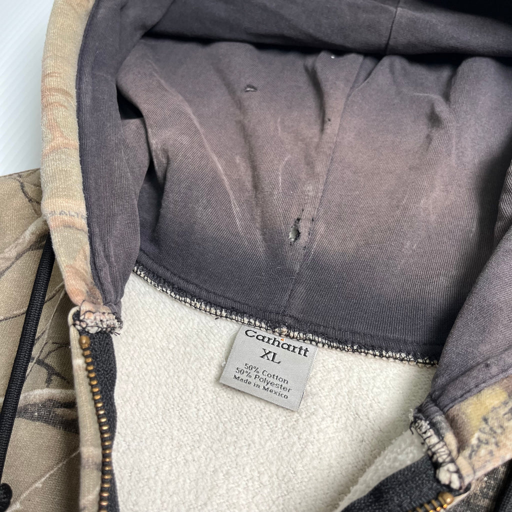 Vintage Carhartt Real Tree Zip Hoodie XL
