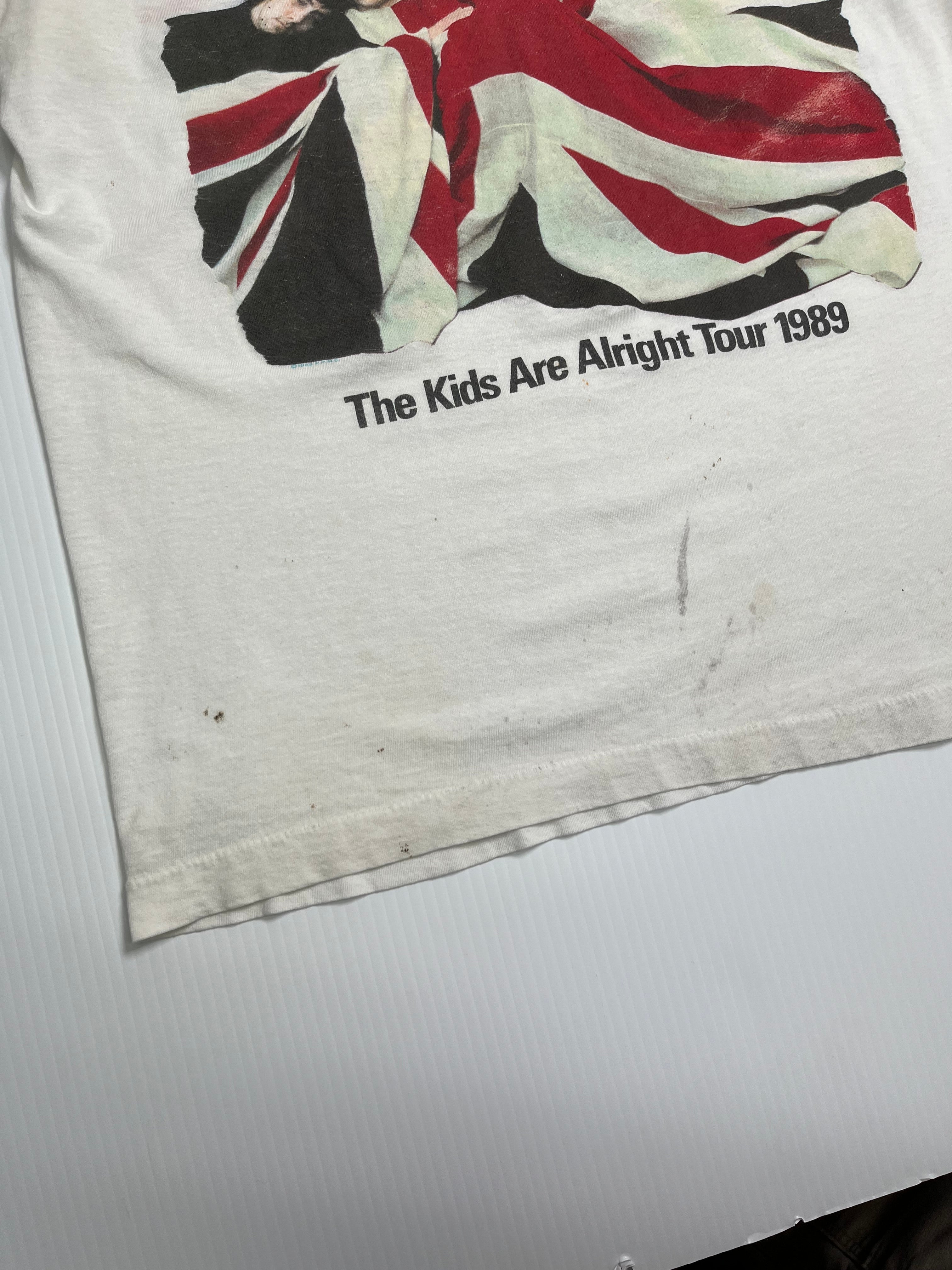 1989 The Who The Kids Are Alright Tour Tee L