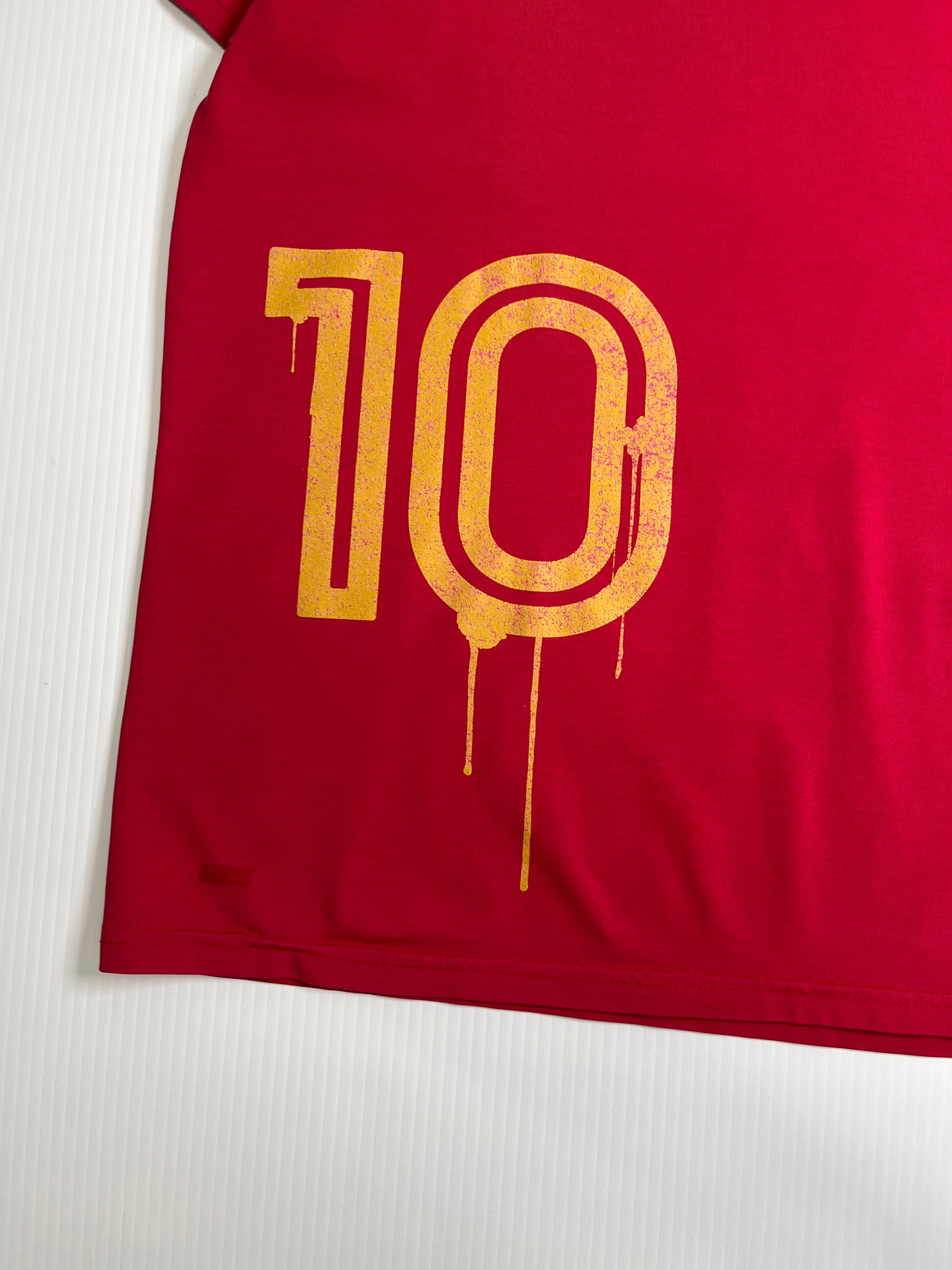 Vintage Nike R10 Ronaldinho Barcelona Football Tee XL
