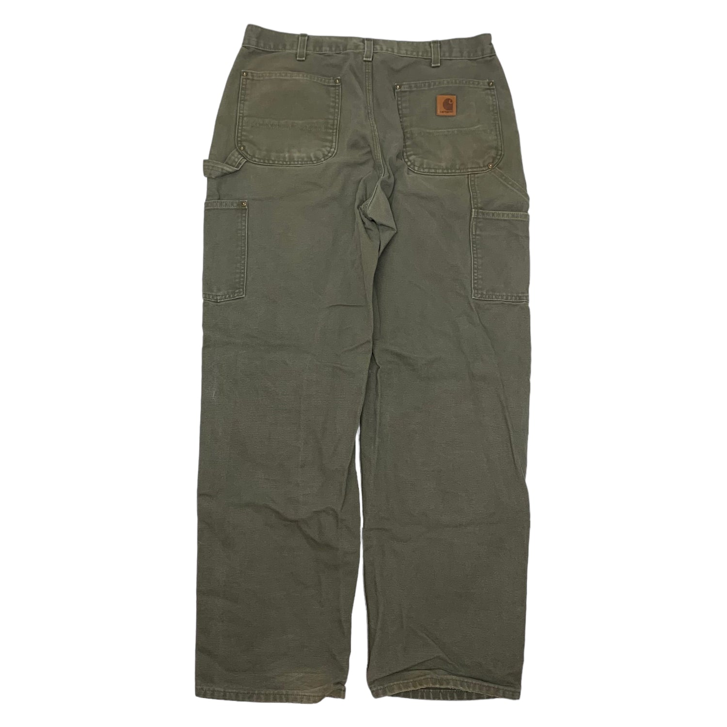 Carhartt Olive Double Knee Denim 34x32 0518