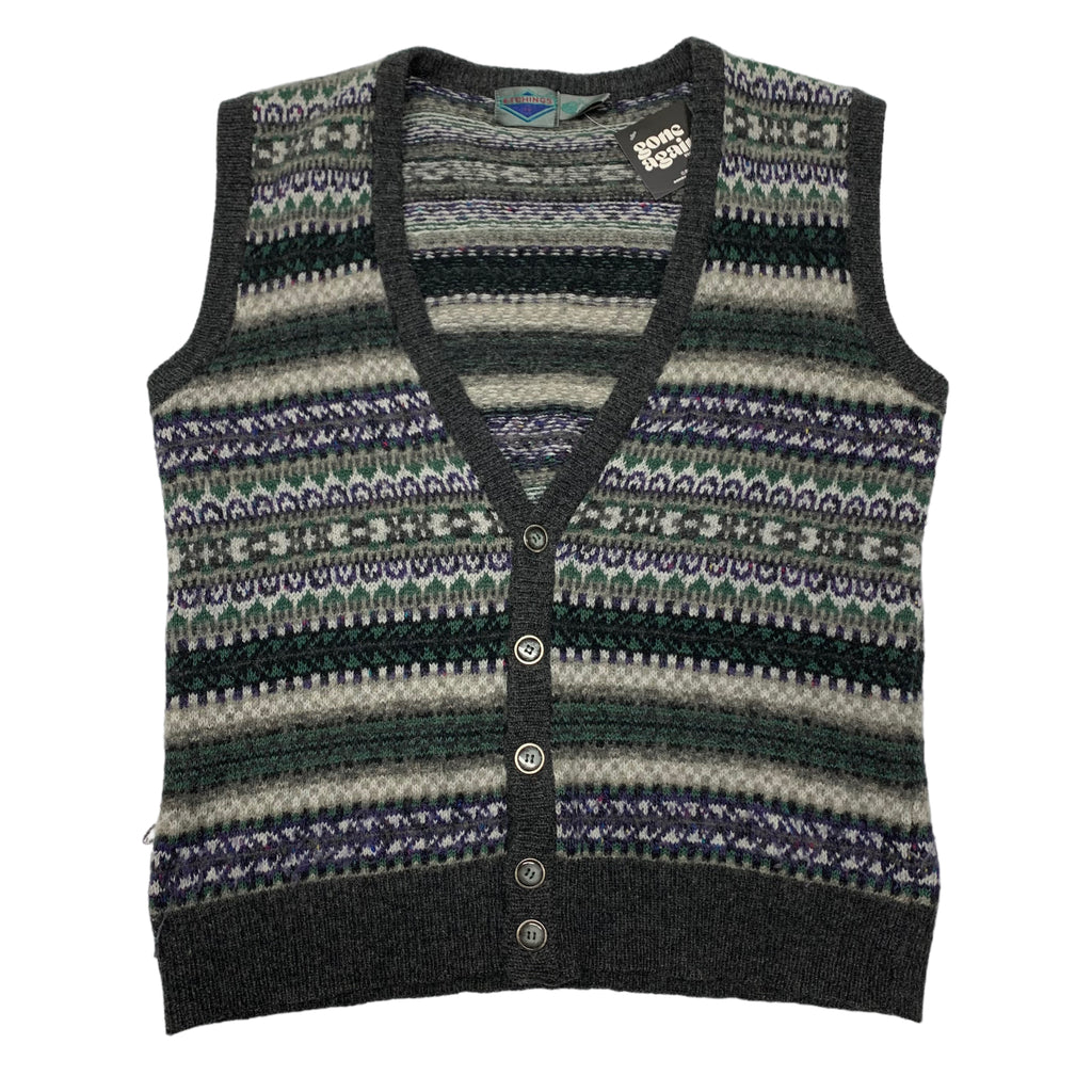 Vintage Etchings Wool Knit XL