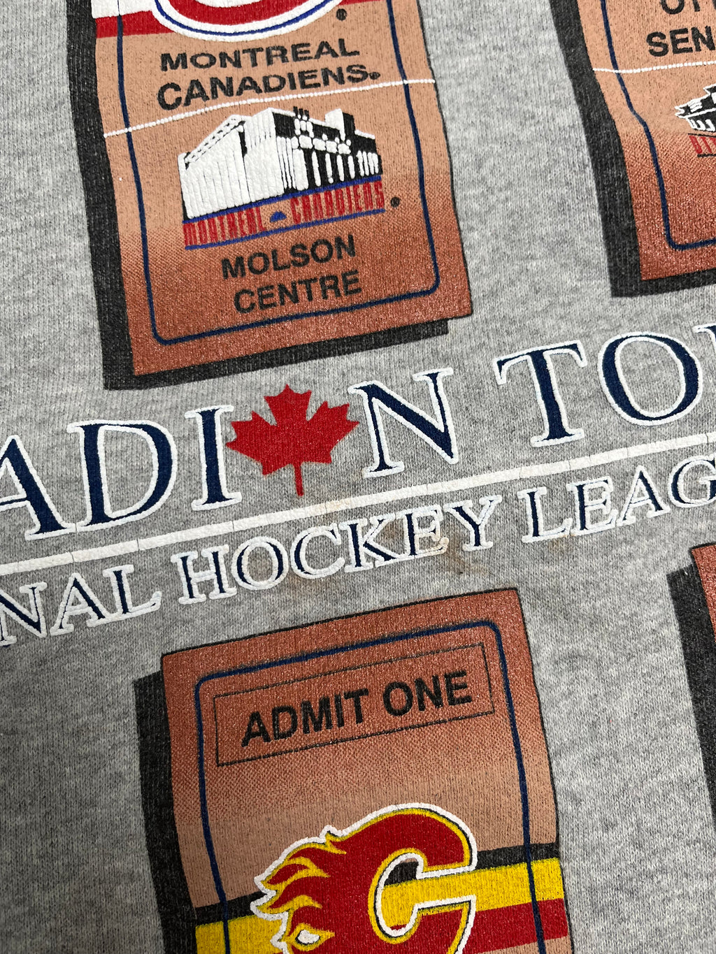 Vintage NHL Canadian Tour Crewneck XL