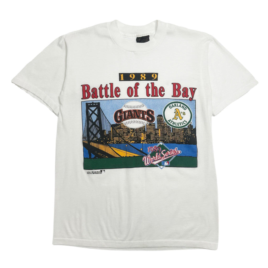 1989 MLB Battle Of The Bay Baseball Tee M