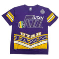 Vintage Salem Sportswear Utah Jazz AOP Tee L
