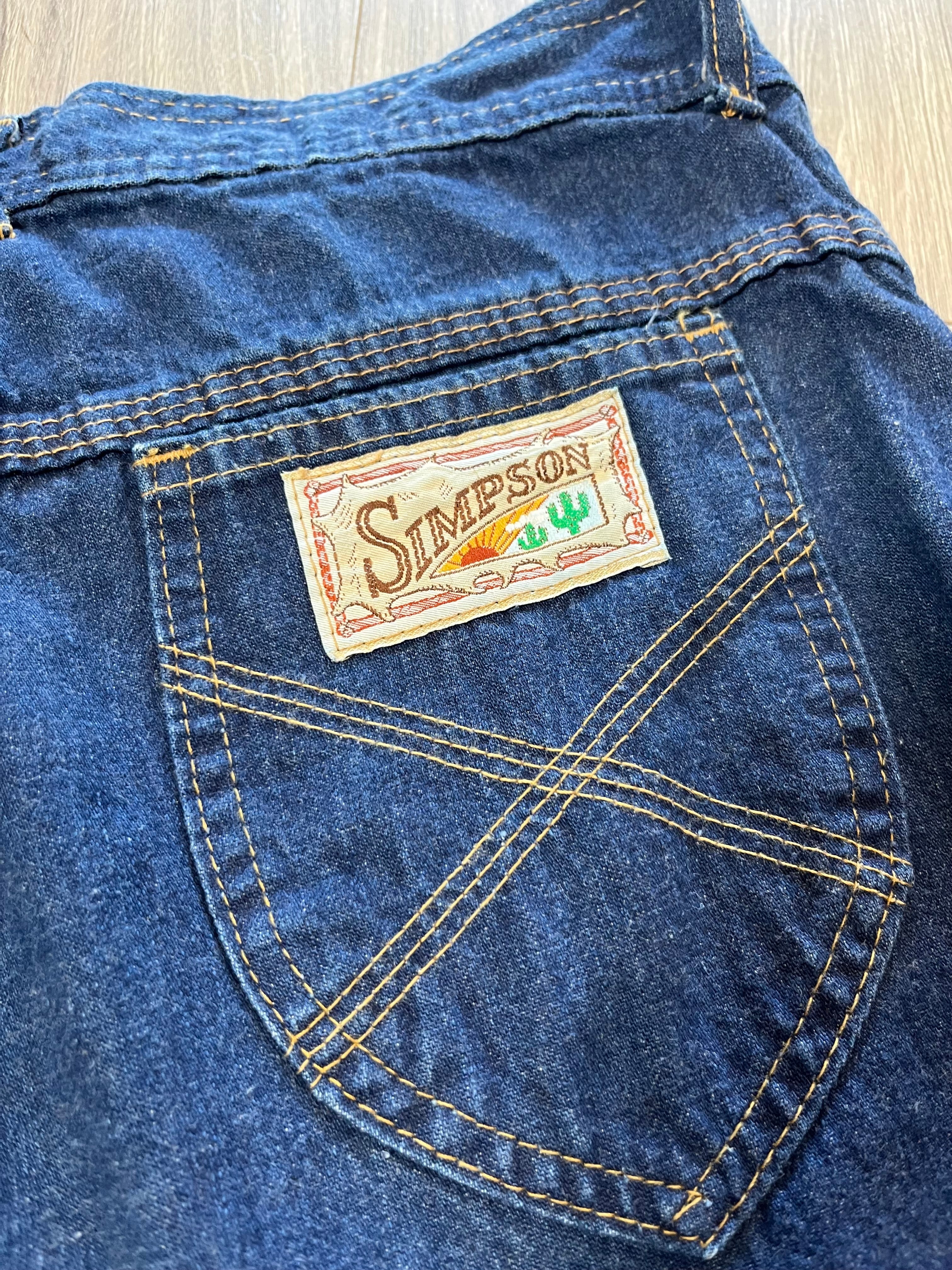 Vintage Simpson Dark Wash Baggy Denim 31