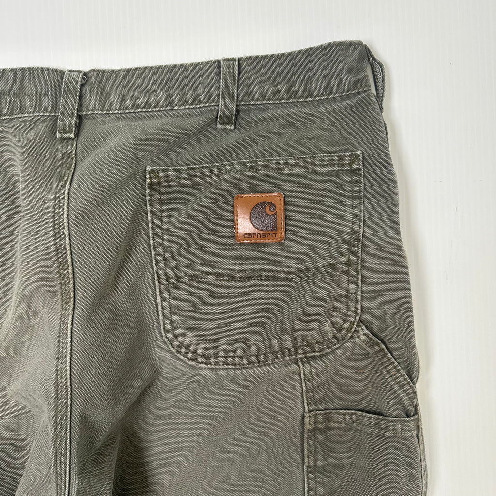 Vintage Carhartt Faded Workwear Denim Shorts 36