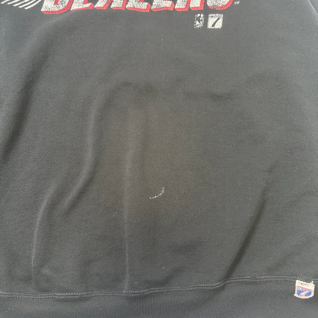Vintage Logo 7 Portland Blazers NBA Crewneck XL