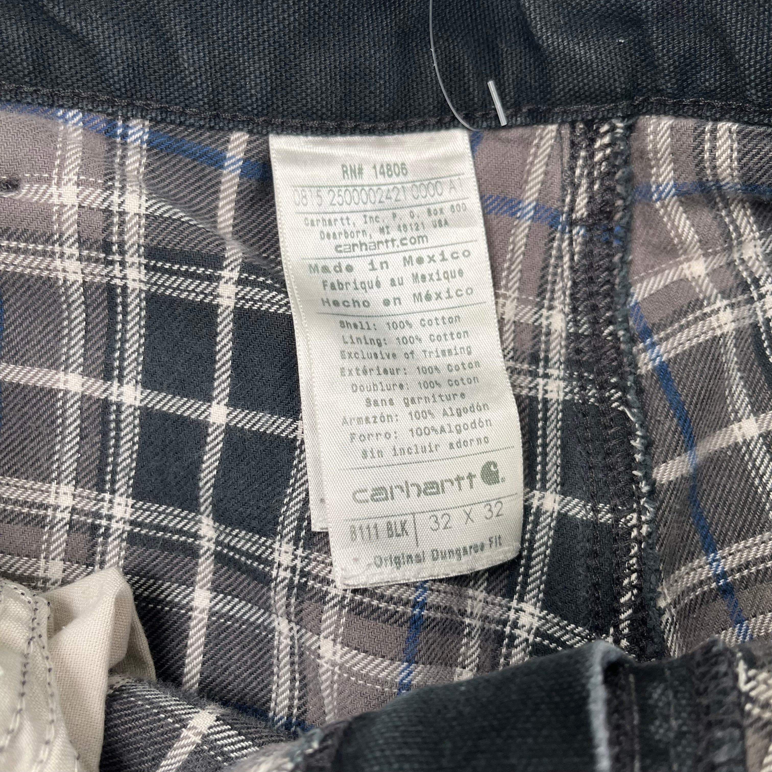 Vintage Carhartt Blanket Lined Carpenter Denim 32