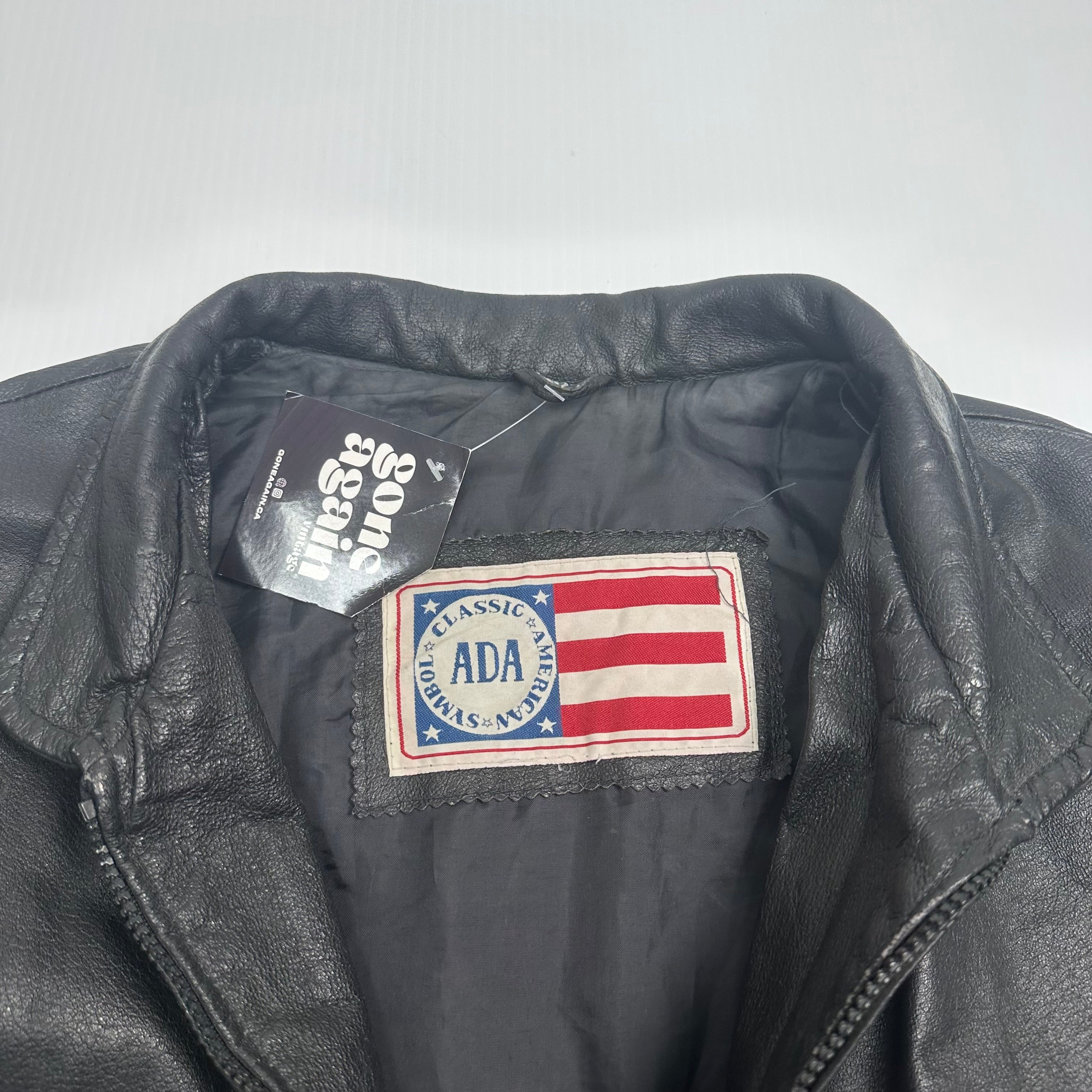Vintage Chicago Basketball Leather Jacket XL