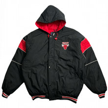 Load image into Gallery viewer, Vintage Chicago Bulls Starter Hooded Puffer Jacket L
