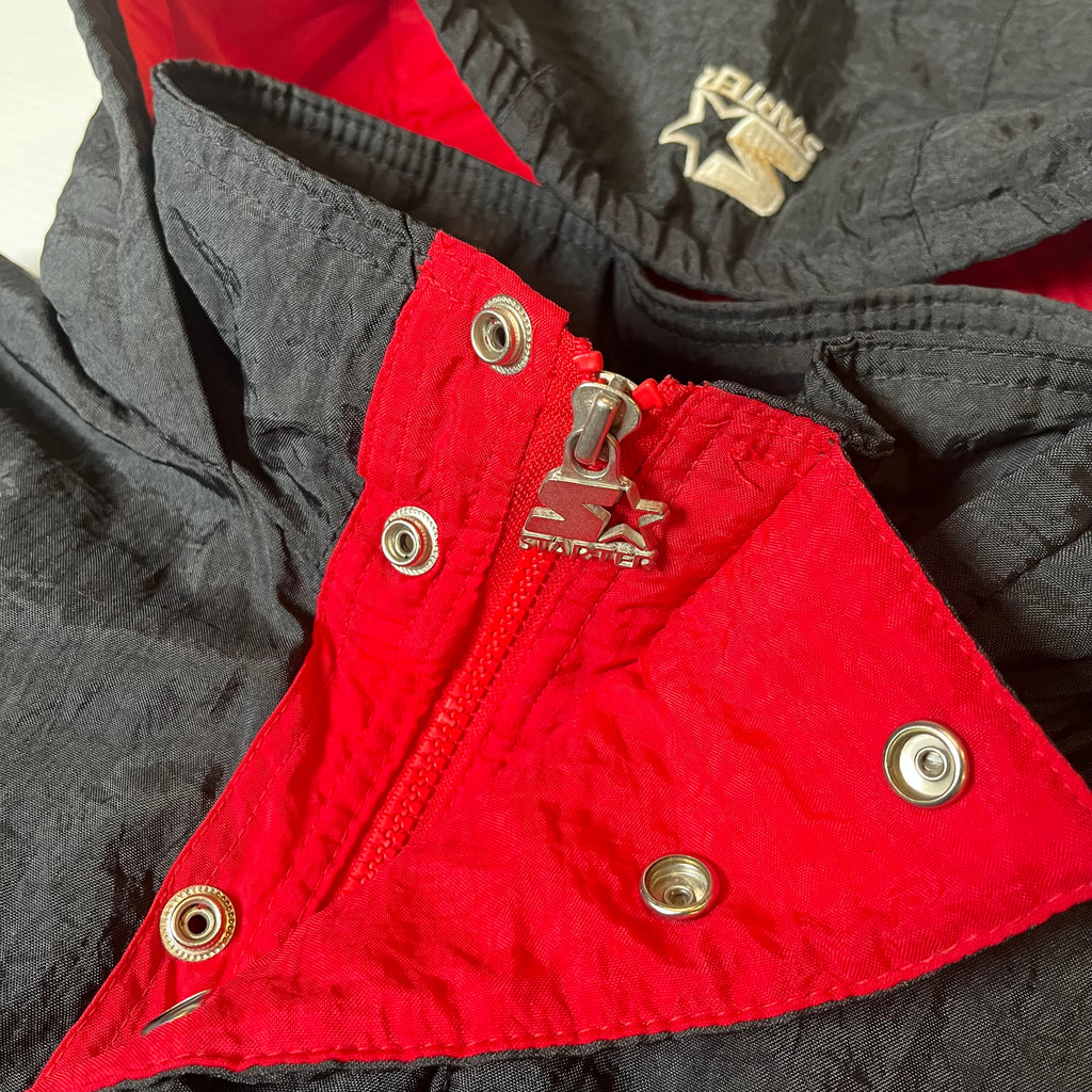 Vintage Starter Chicago Bulls 1/4 Zip Puffer Jacket Women's L