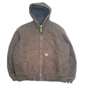 Vintage Carhartt Full Zip Active Hooded Jacket L