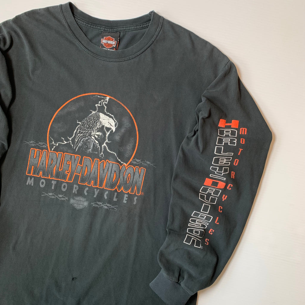 Vintage Harley Davidson Toronto Faded Longsleeve Shirt L