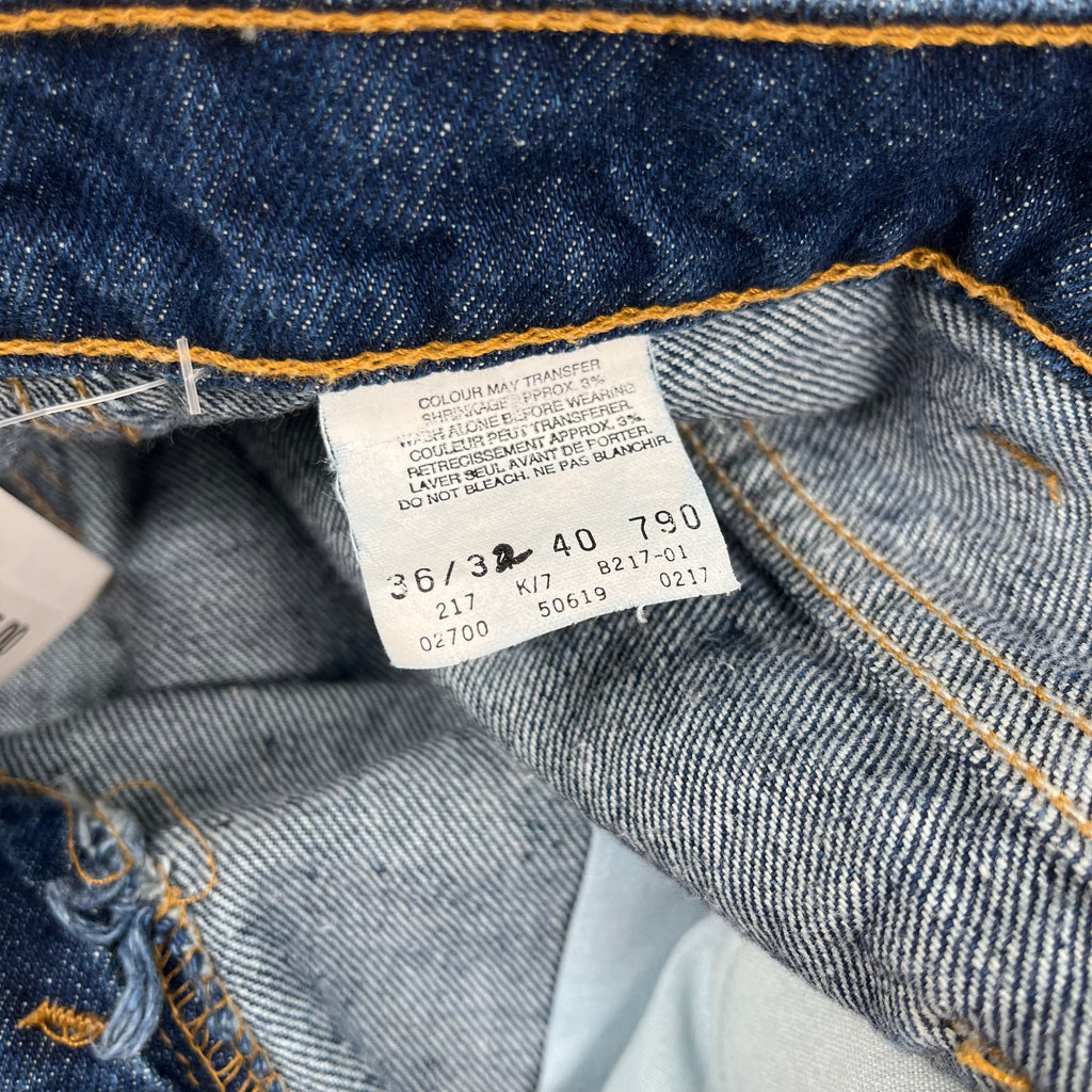 Vintage Levi's 619 Orange Tab Dark Wash Denim 36