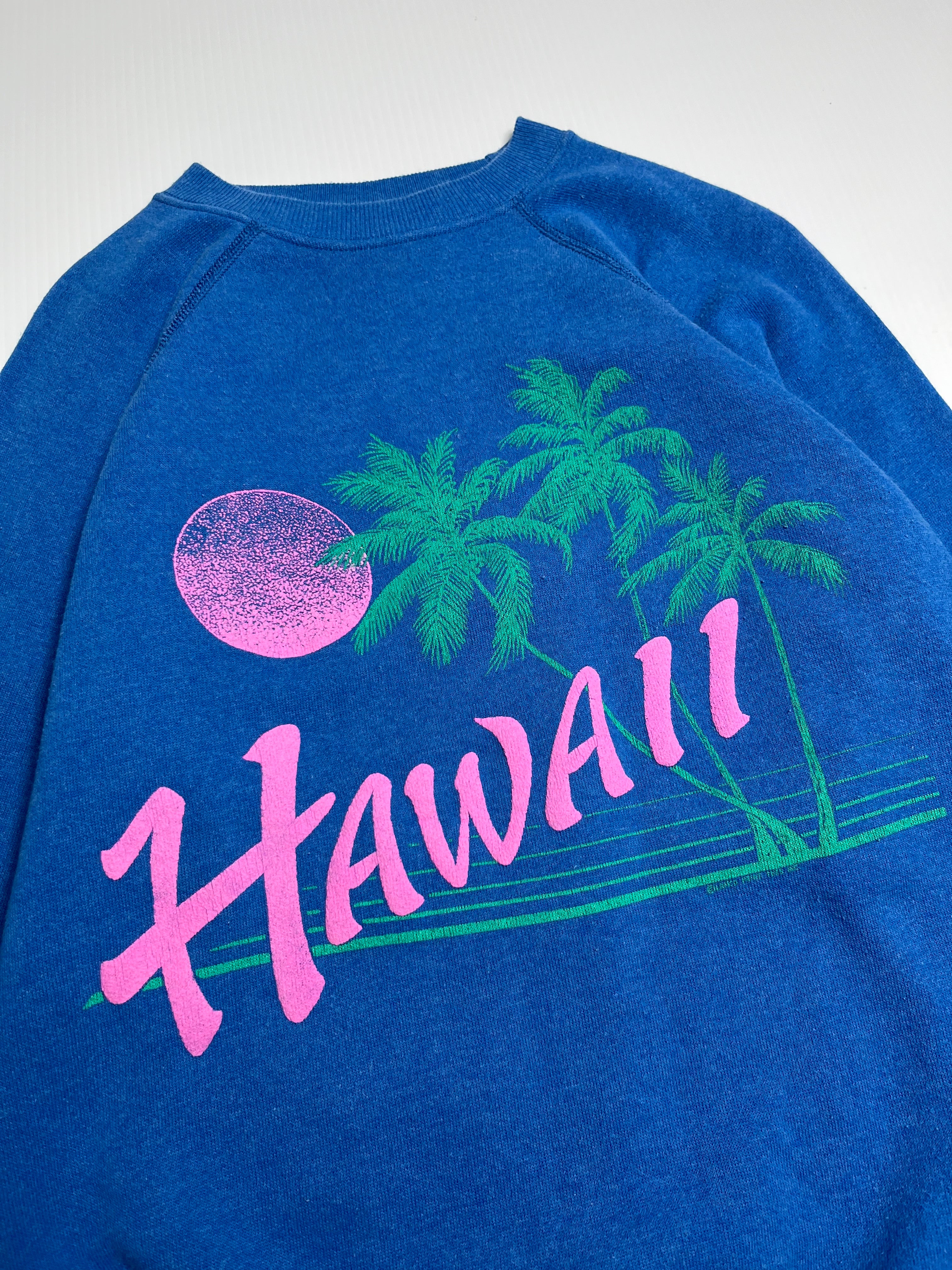 Vintage Hawaii Puff Print Crewneck M