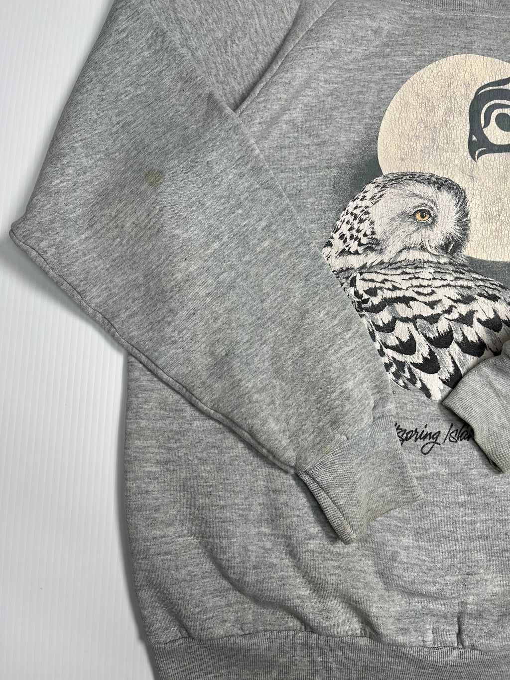 Vintage Saltspring Island Owl Crewneck XL