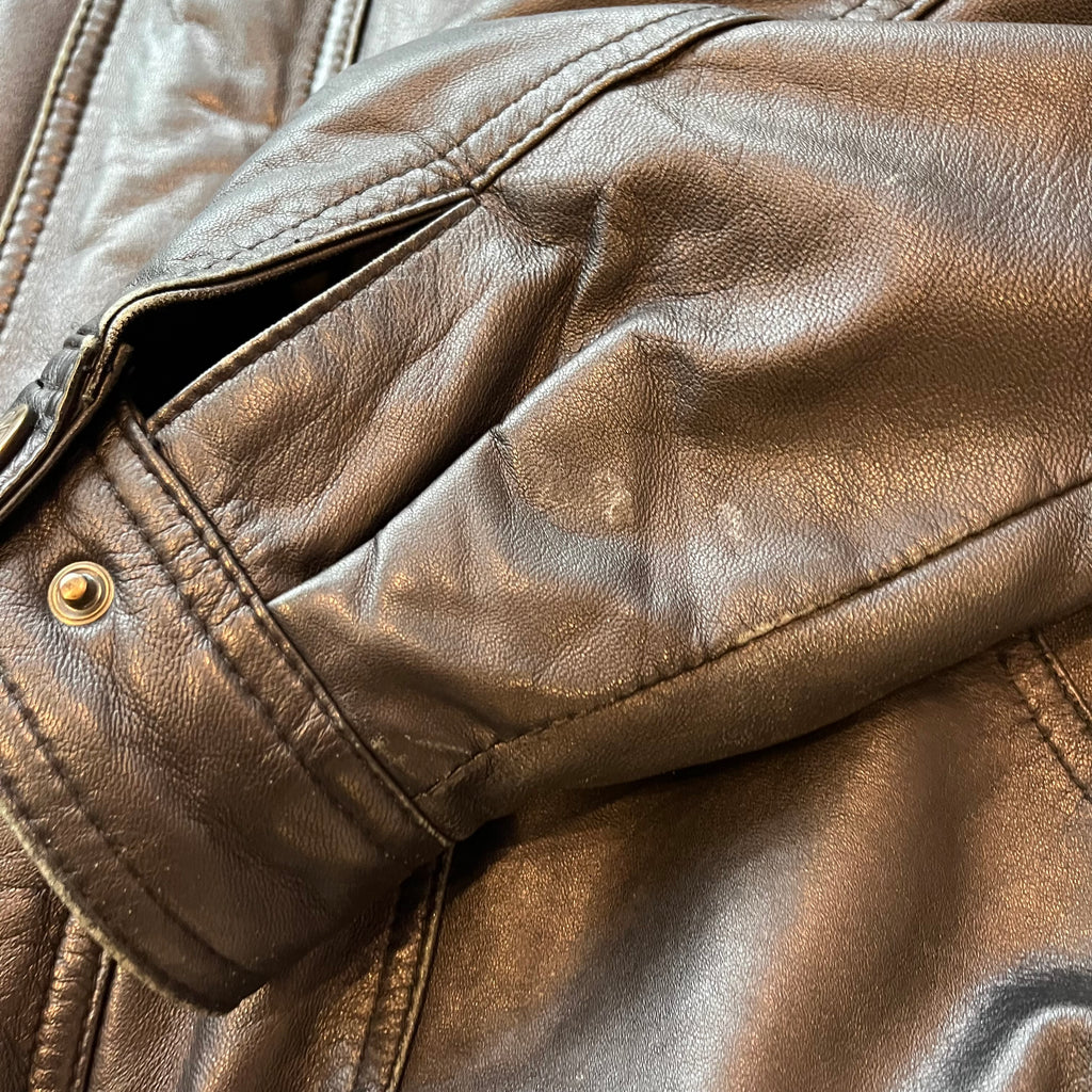 Vintage Boutique Of Leathers Full Zip Bomber Jacket XL