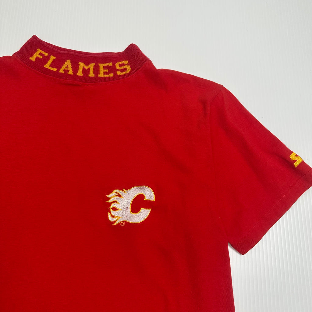 90s Starter NHL Calgary Flames Mini Logo Tee M