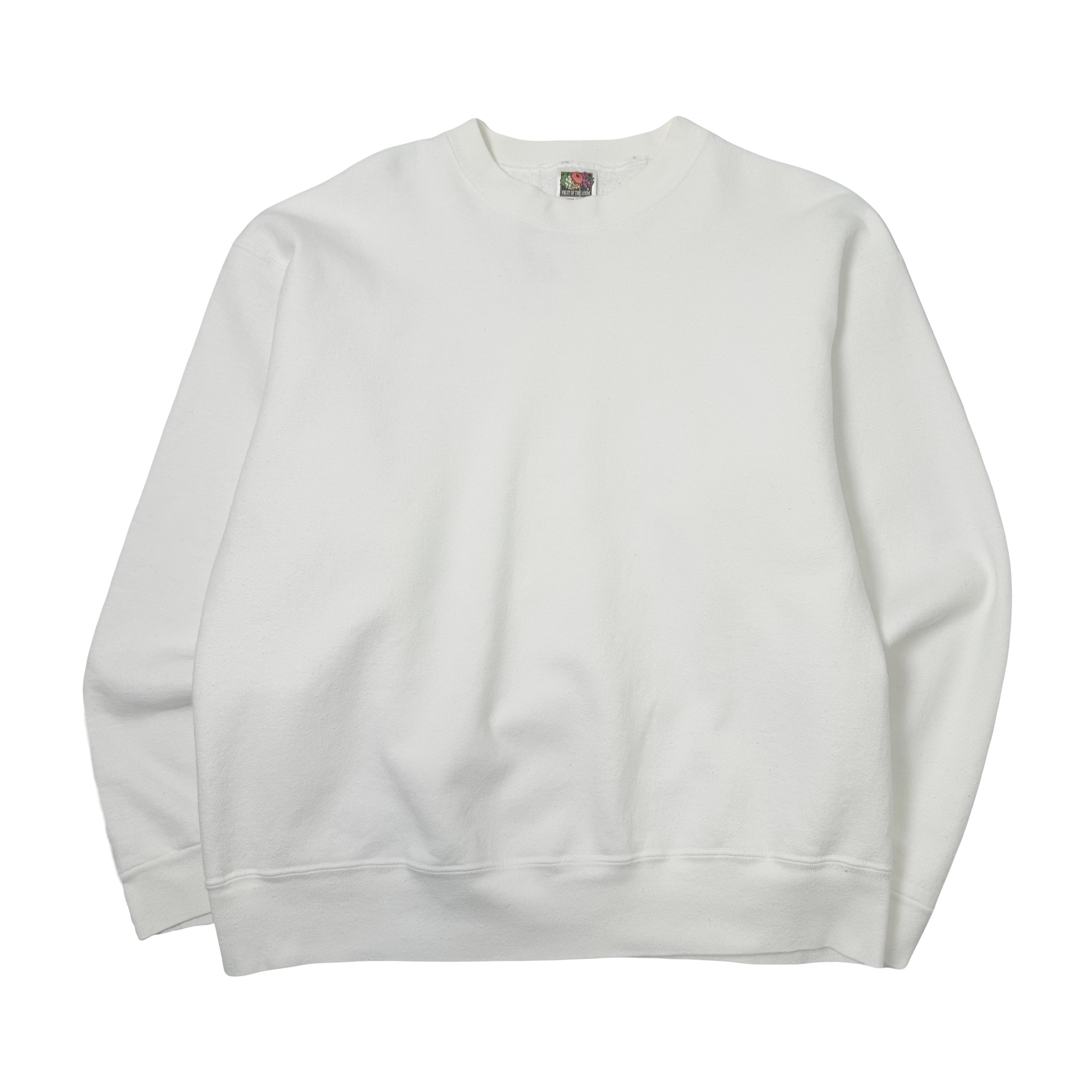 Vintage Fruit Of The Loom Blank Crewneck XL