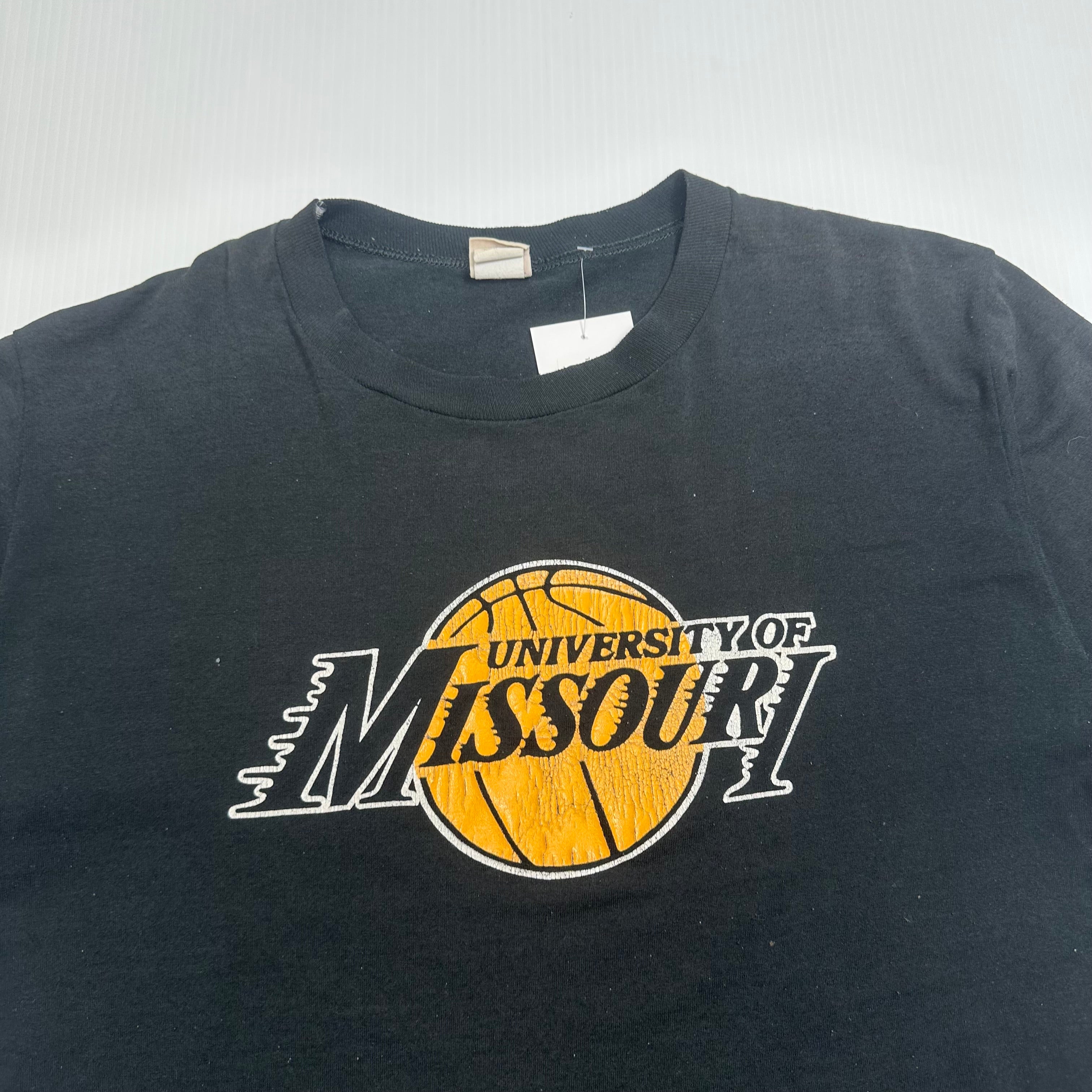 Vintage University of Missouri Basketball Tee L