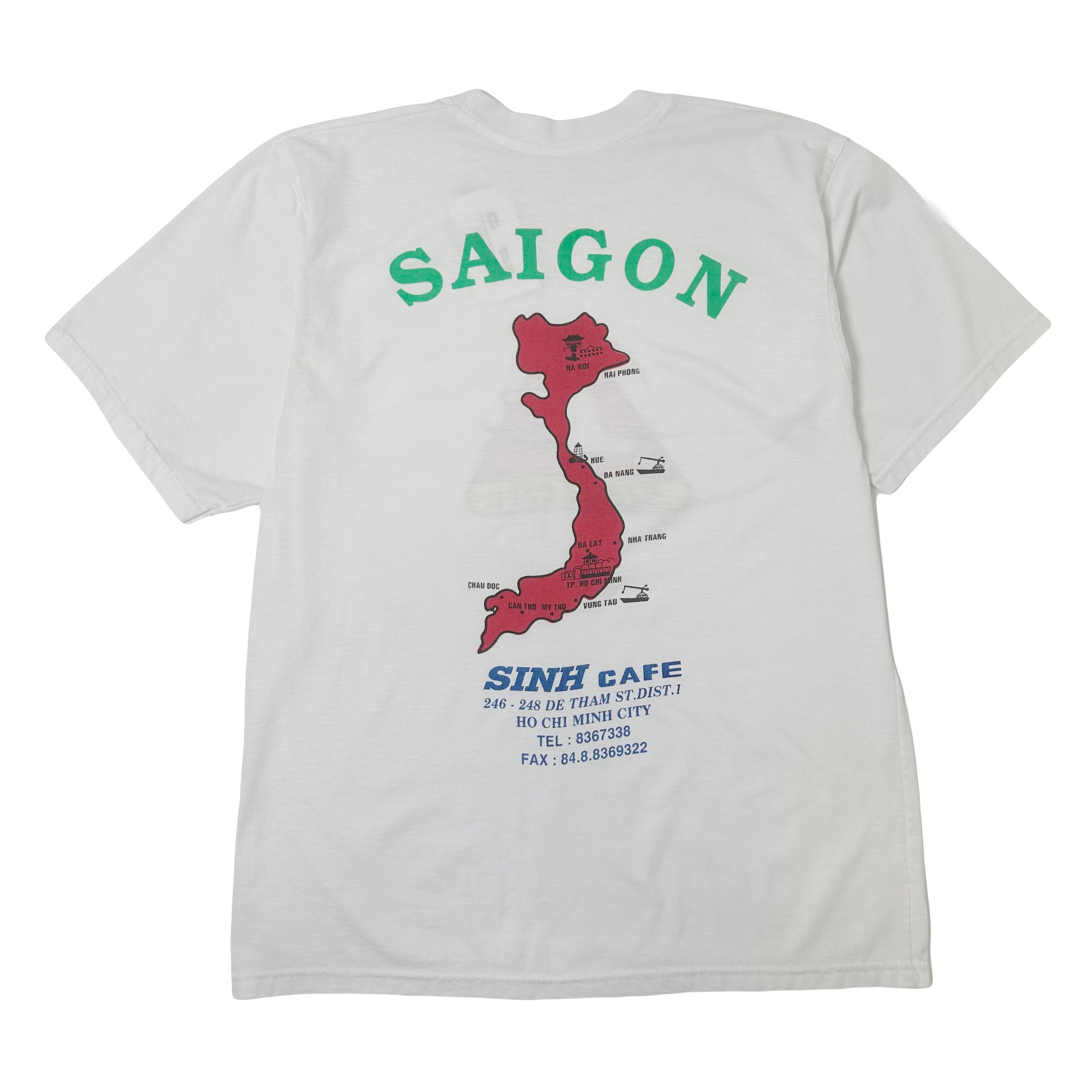 Vintage Sinh Cafe Saigon Graphic Tee L