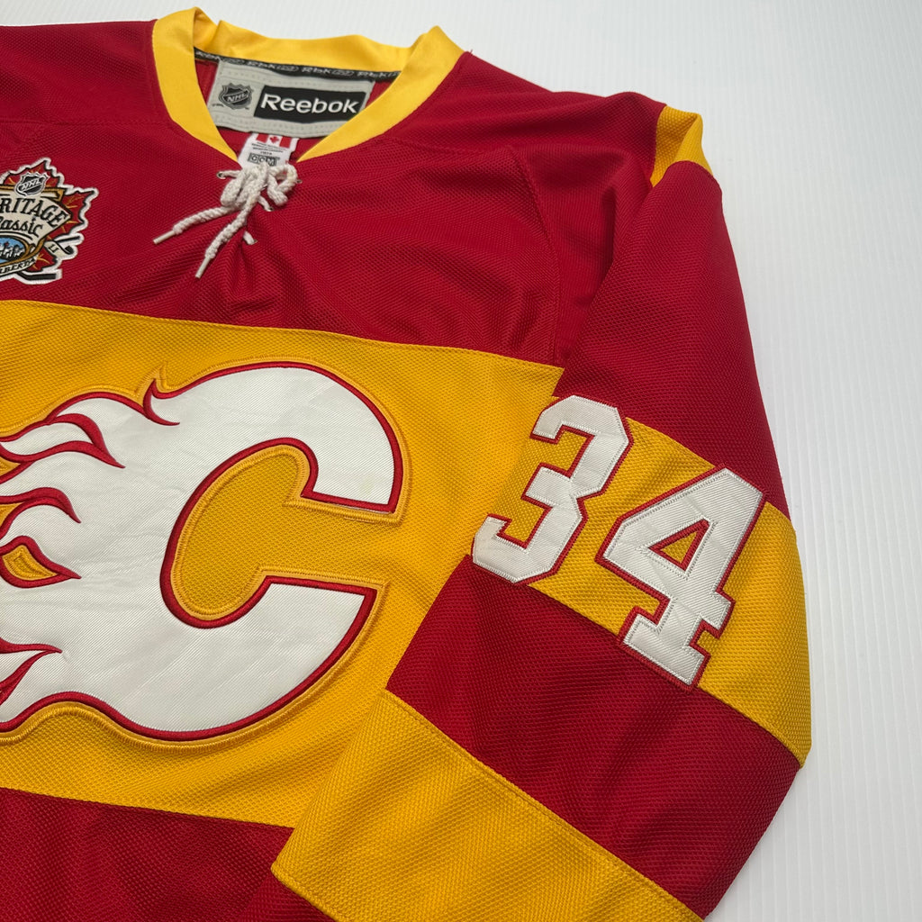 Reebok Calgary Flames Heritage Classic NHL Kiprusoff #34 Jersey 48