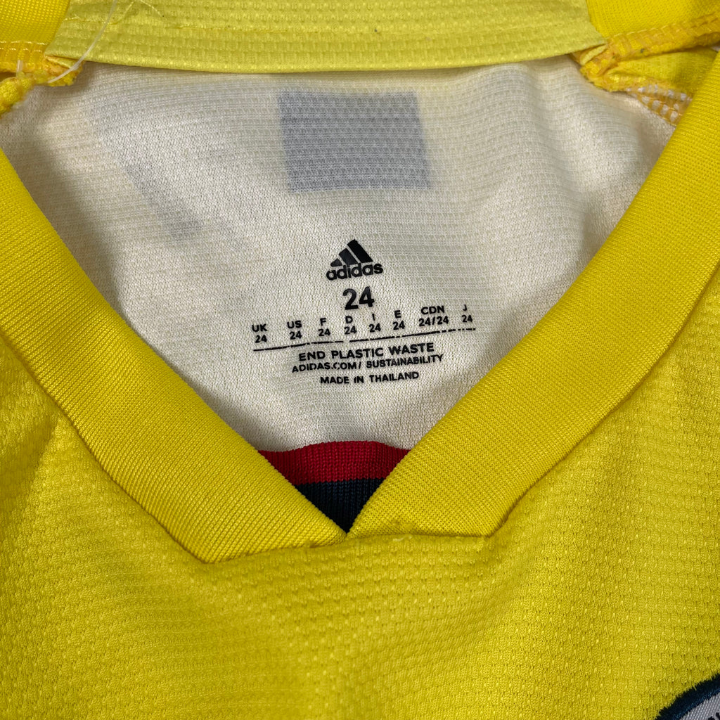 Rework Shirred Adidas Colombia Home Jersey Women's S