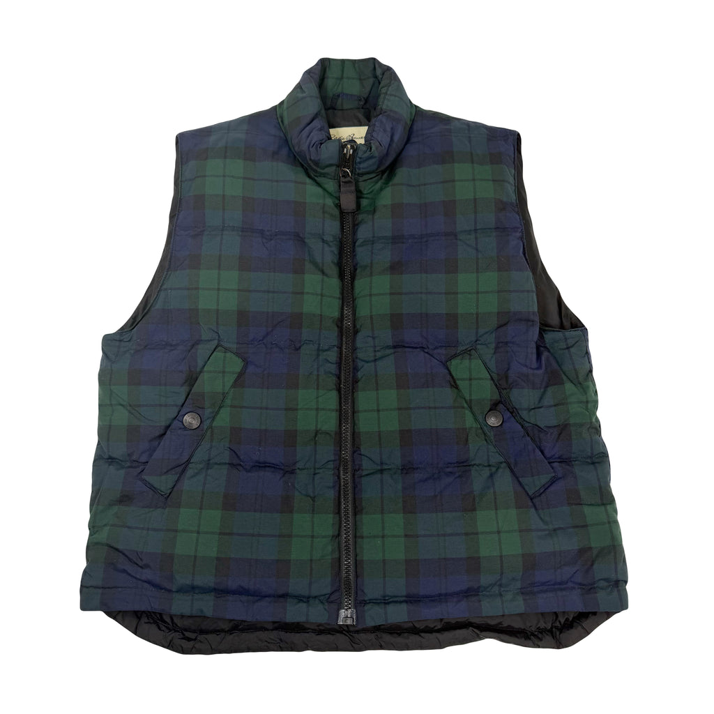 Eddie Bauer Plaid Puffer Vest Women's XL