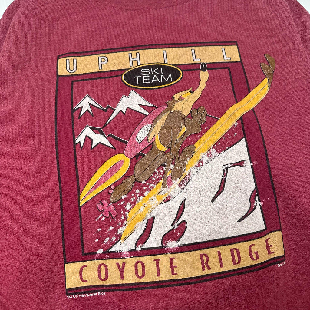 1994 Warner Bros. Coyote Ridge Uphill Ski Team Crewneck XL
