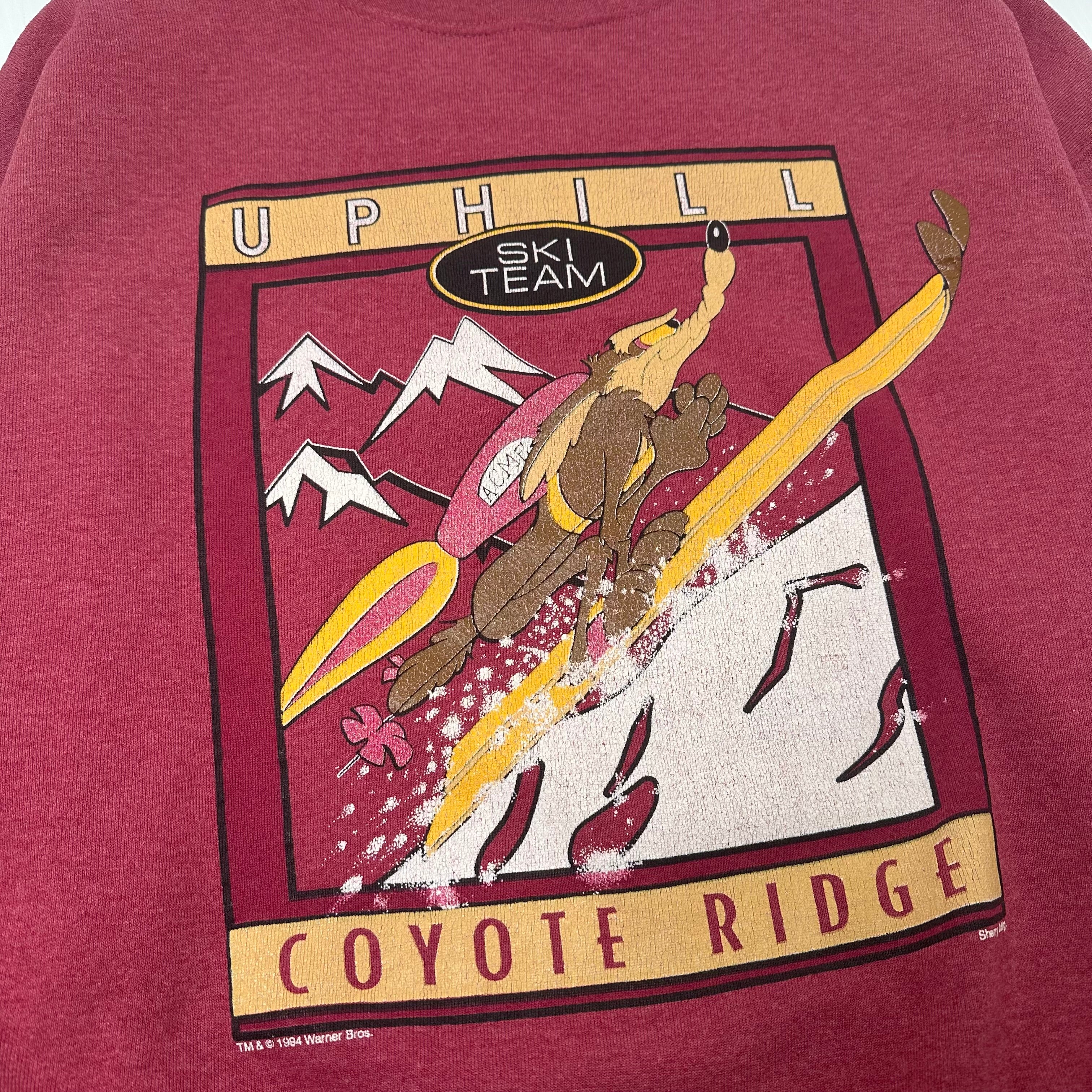 1994 Warner Bros. Coyote Ridge Uphill Ski Team Crewneck XL