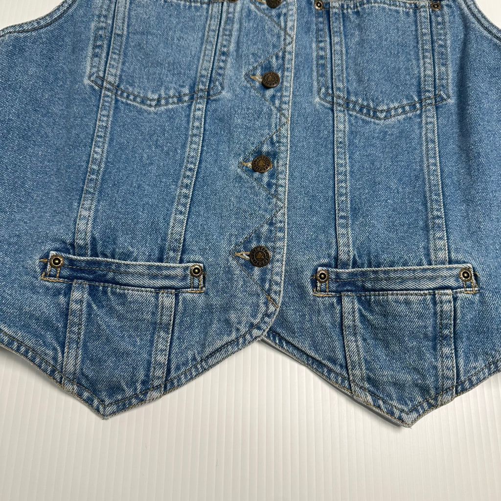 Vintage Liz Wear Denim Vest Women's M