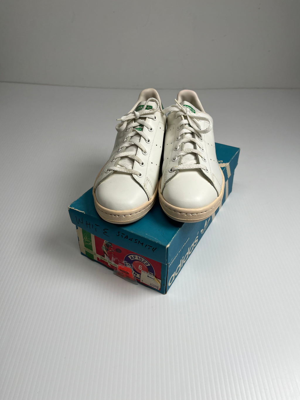 Vintage Adidas Stan Smith AF1028 Shoes With Box Size 6