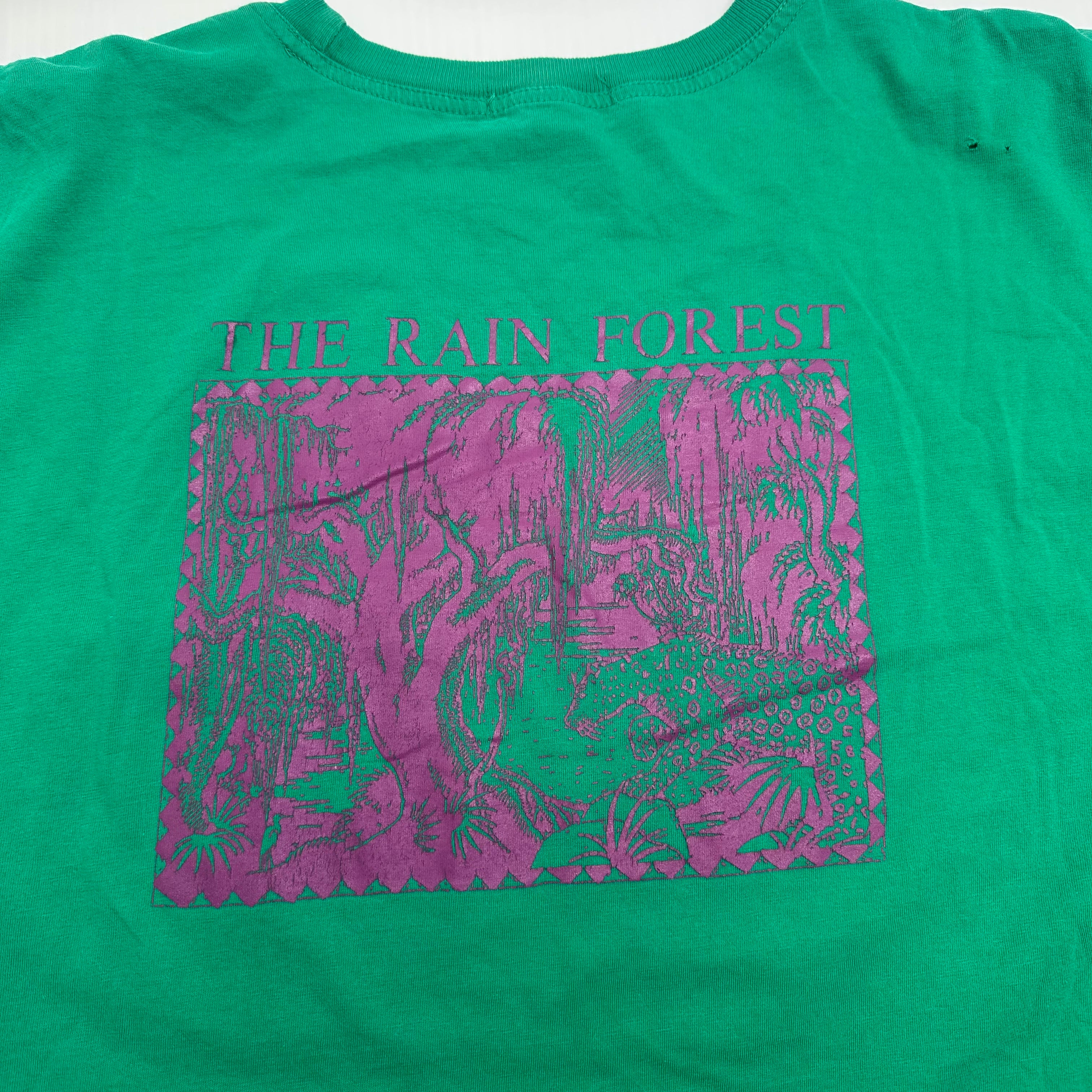 Vintage Nautica Wildlife Discovery Rainforest Tee Cropped XL