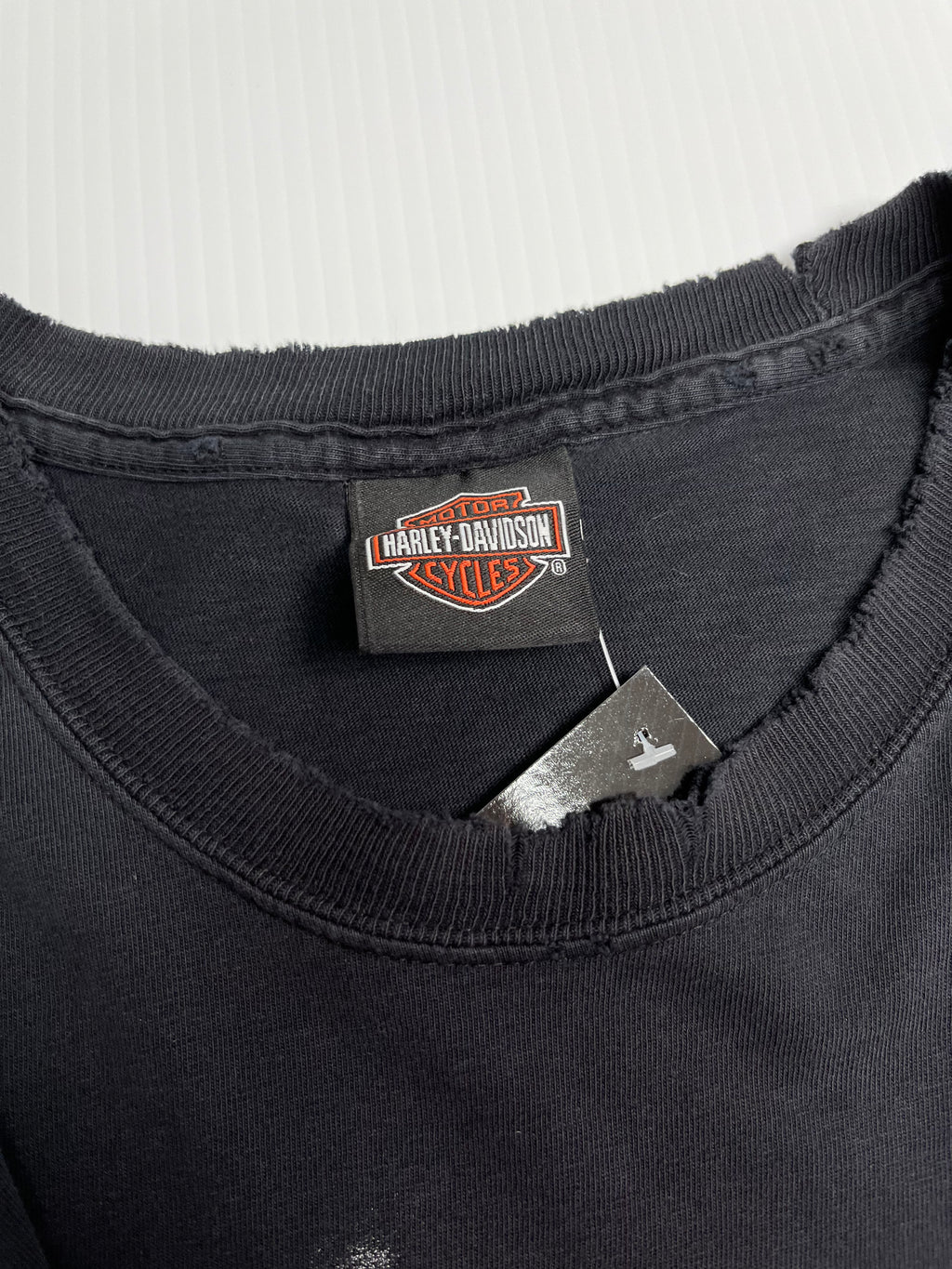Vintage Harley Davidson Smoke Em Cut Off Tee L