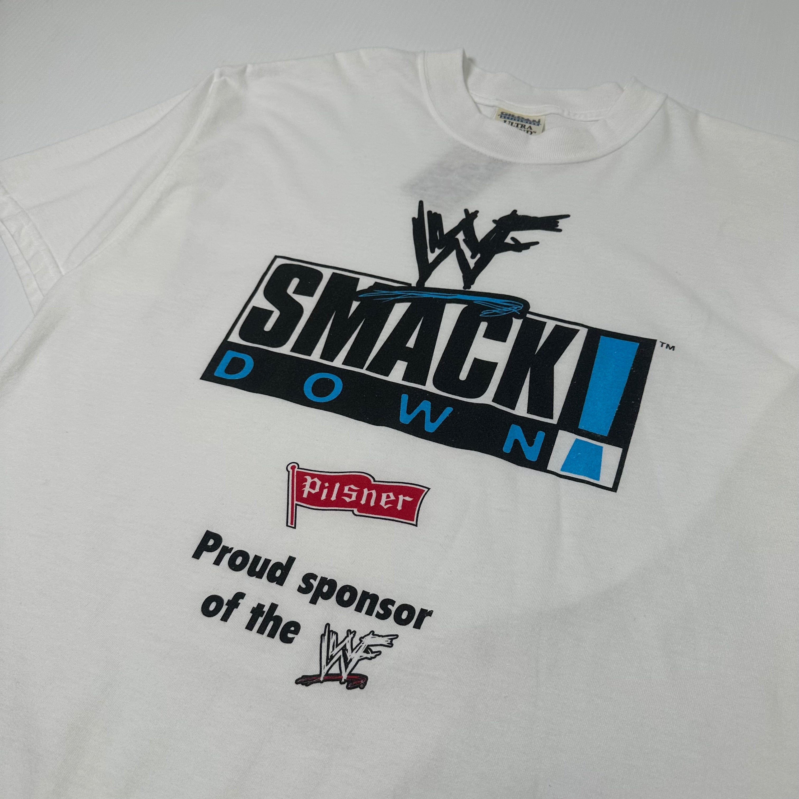 Vintage WWF Smack Down Wrestling Tee XL