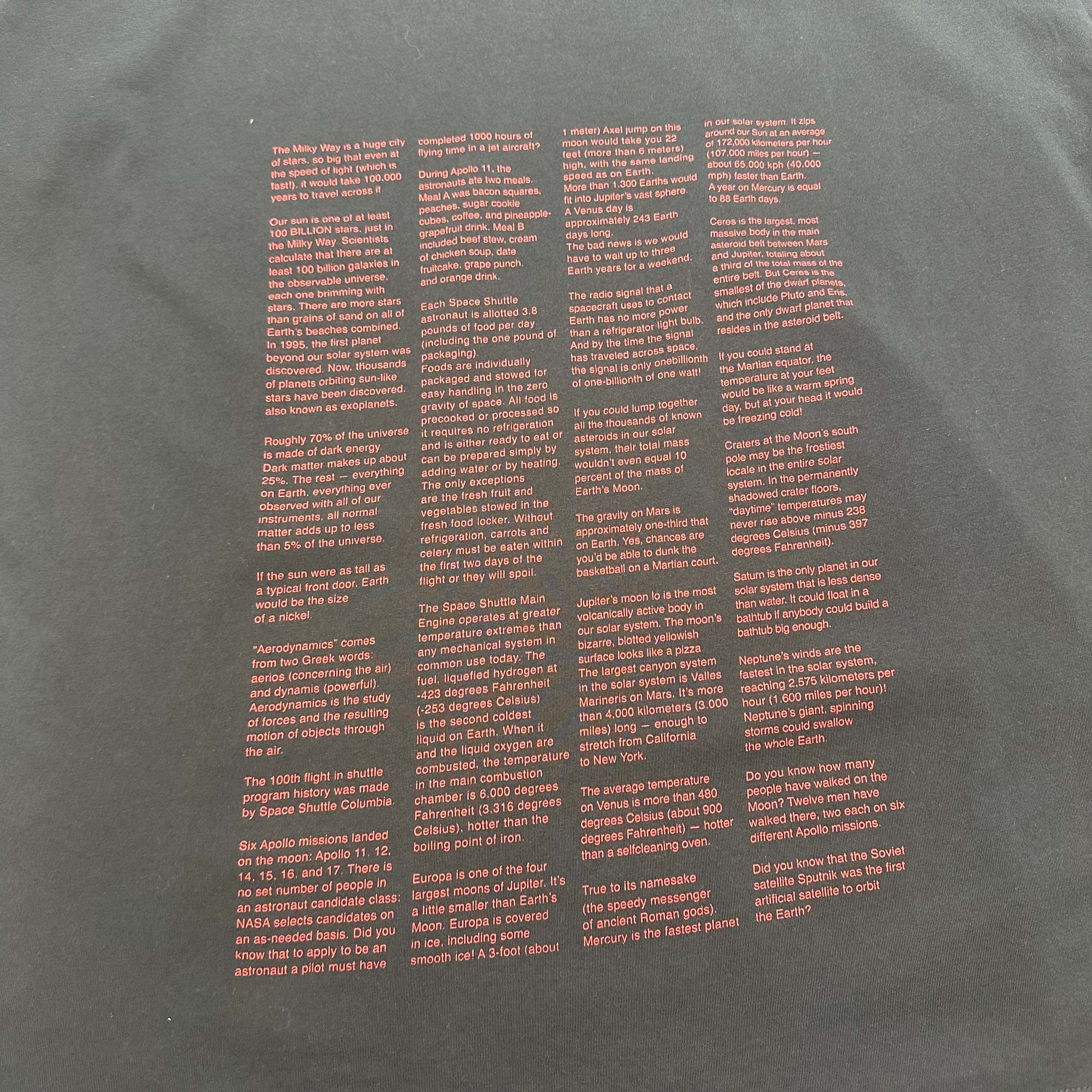 Heron Preston NASA Text Graphic Tee L