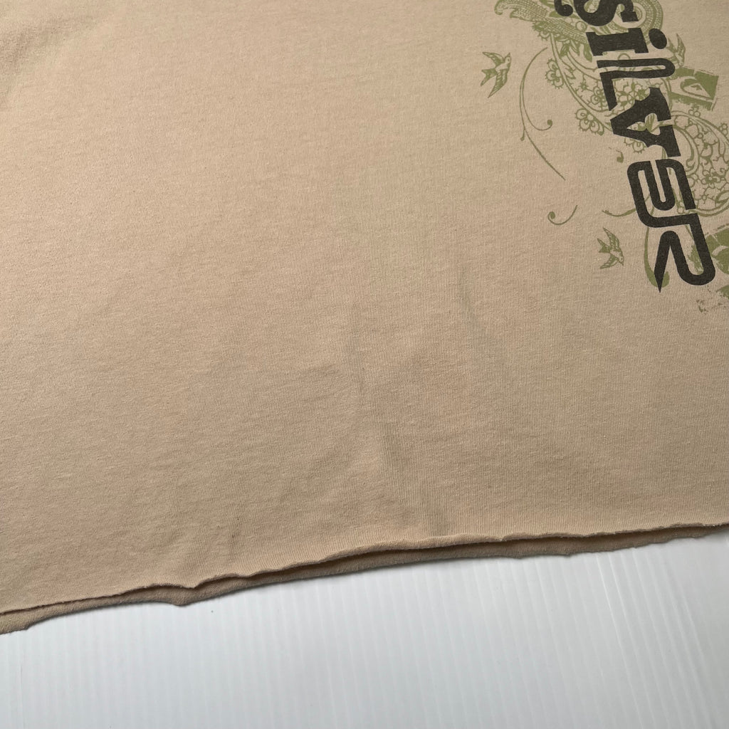 Y2K Quiksilver Surf Cropped Graphic Tee M