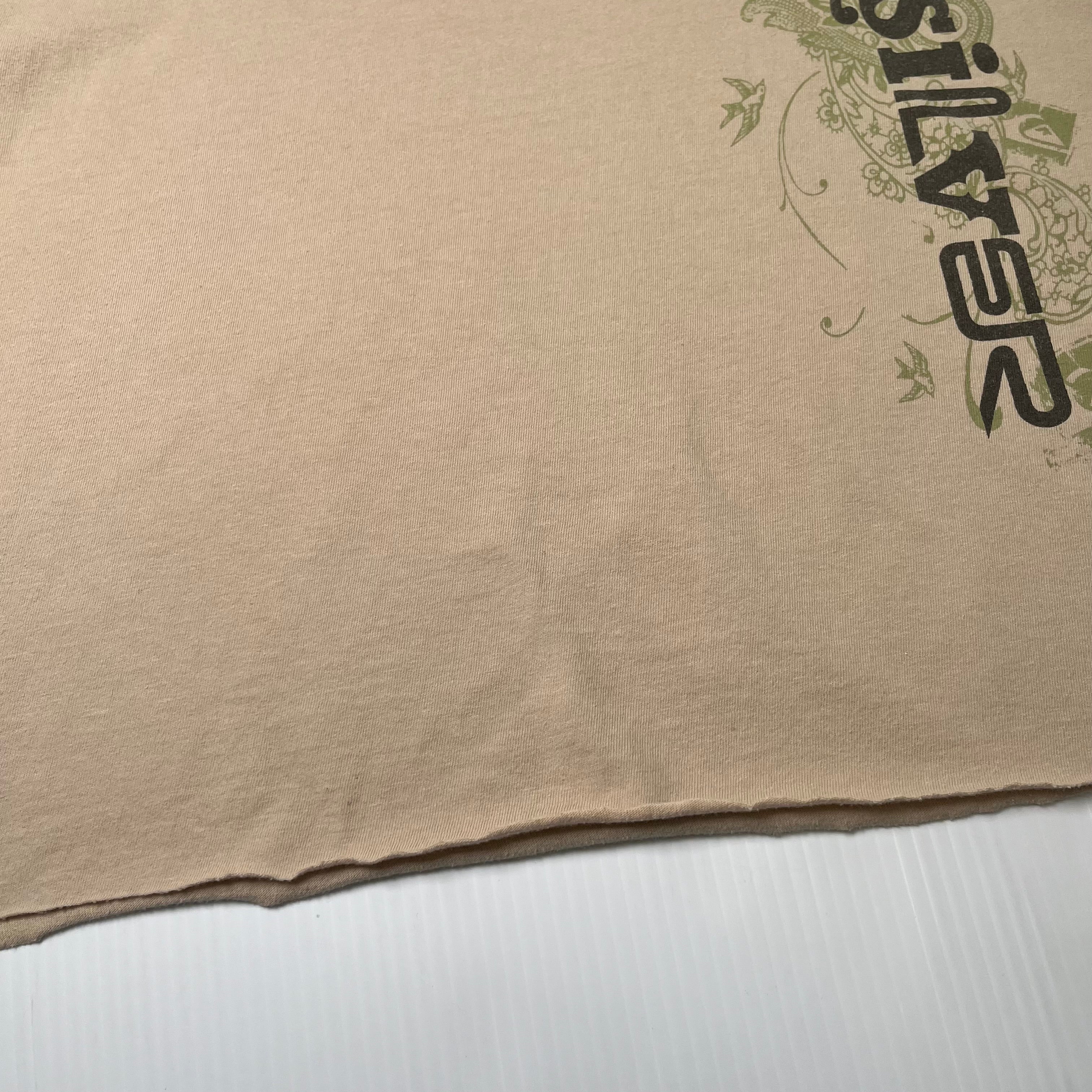 Y2K Quiksilver Surf Cropped Graphic Tee M