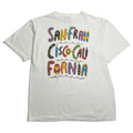 90s San Francisco California Art Text Tee L