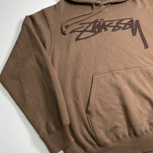 Load image into Gallery viewer, Stussy Patch Spellout Hoodie L
